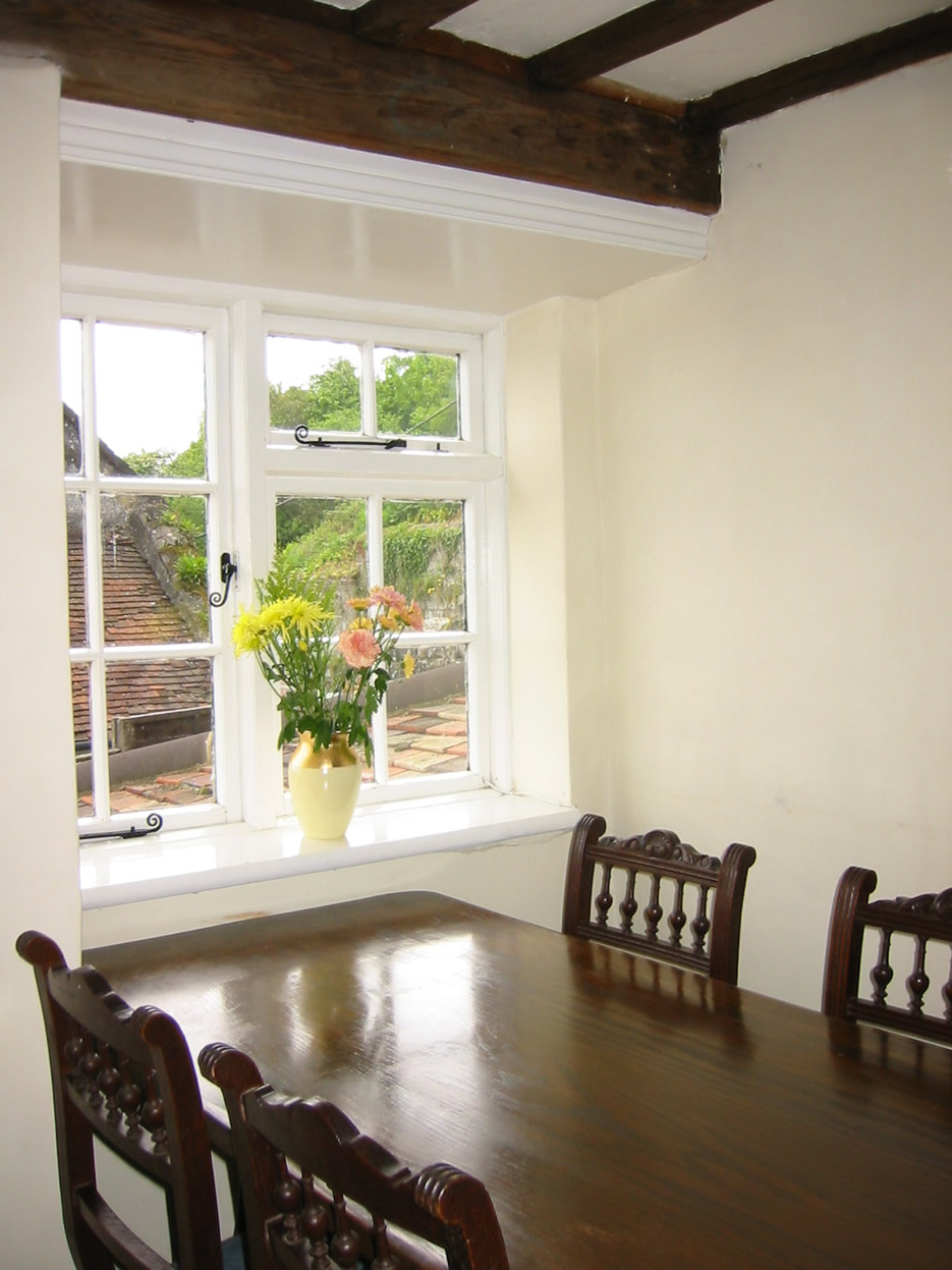 View of the dining room