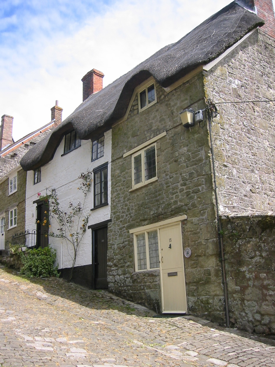 Exterior view of Thatch Cottage.